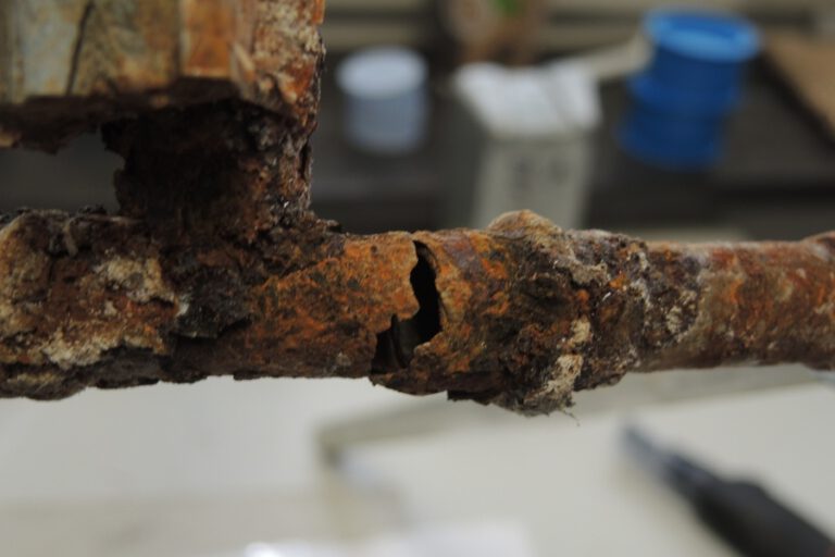 Korrosion an Heizungsleitung